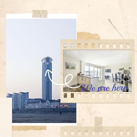 Ferienwohnung Beach On The Doorstep Meridian Tower Marina Swansea Exterior foto