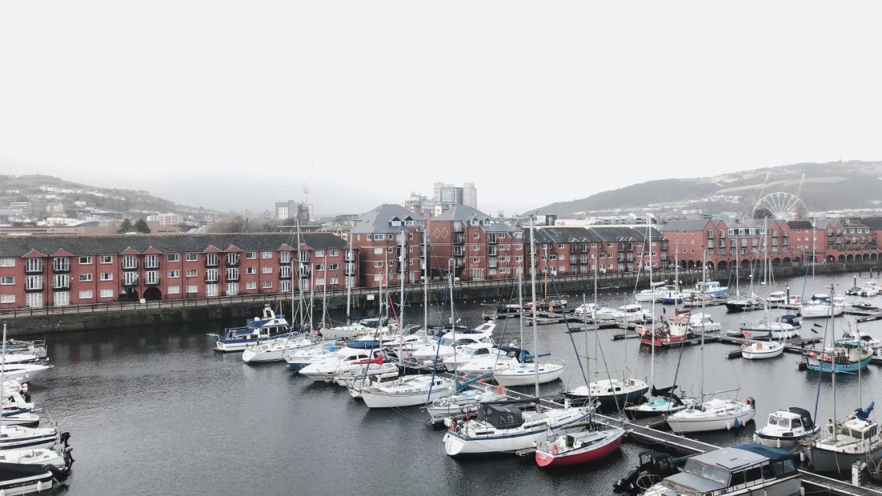 Ferienwohnung Beach On The Doorstep Meridian Tower Marina Swansea Exterior foto
